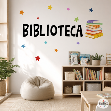 Vinilo Biblioteca - Vinilos para decorar espacios de lectura