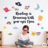 Decorative wall stickers for schools and children’s libraries | Reading is dreaming