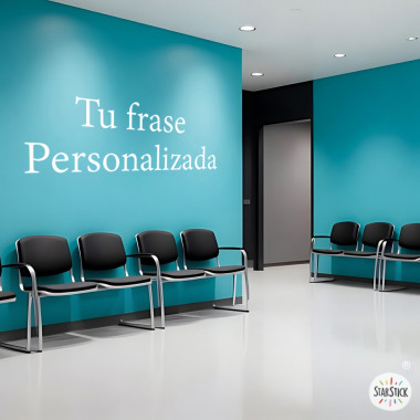 Custom wall decal with phrase | Custom adhesive text