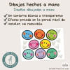 Vinil decoratiu infantil amb cares somrients de colors