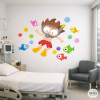 Vinilos decorativos para hospitales infantiles - Niño buceador