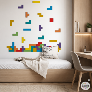 Youth stickers with tetris...