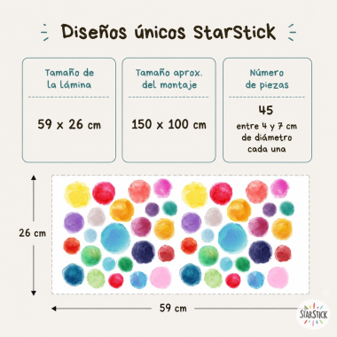 Sticker confetti aquarelle....