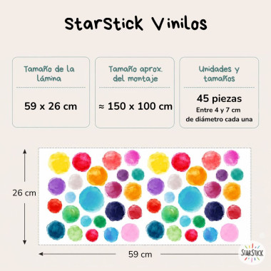 Sticker confetti aquarelle....