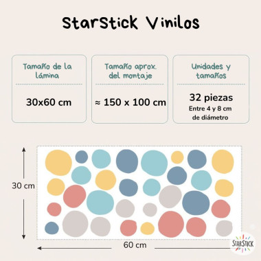 Multi confeti. Vinils adhesius per a decoració infantil
