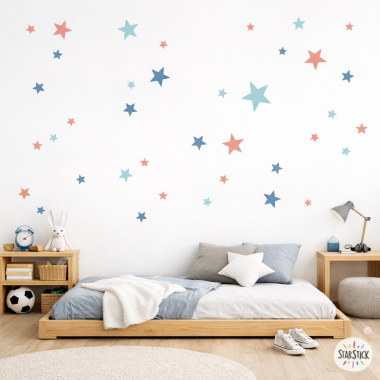 Wall decals with stars - 85 Stars 3 Colors to choose