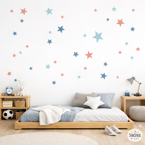 ¡Personalizable! Vinilo infantil estrellas decorativas - 85 estrellas en 3 colores
