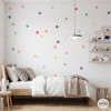 Vinilo decorativo confetis colores pastel | Pack 40 piezas autoadhesivas pared