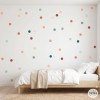 Pegatinas decorativas de pared - Confetis tonos tierra y verde