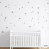 85 Estrellas Plateadas - Vinilo estrellas decorativas