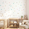 Vinilos decorativos de pared - Mini confetis en tonos tierra y verde