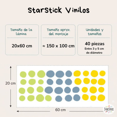 Irregular confetti. 3 Colors to choose - Wall decals