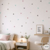 Vinilos decorativos de pared - triángulos combinación rosa y gris | diseño moderno