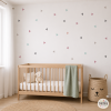 Vinilos decorativos de pared - triángulos combinación rosa y gris | diseño moderno