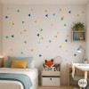 Triángulos combinación Mostaza - Vinilos decoración paredes