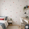 Vinilos Triángulos Teen rojo - Ideas de decoración juvenil