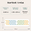 Vinils decoratius efecte pintat per a paret – Triangles Selva en tons naturals – Decoració infantil i juvenil