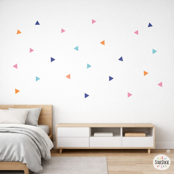 Vinilos decorativos - Triángulos combinación Retro - Decoración infantil y juvenil