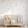 Vinilos decorativos efecto pared pintada - Triángulos rosa palo -  Habitación infantil