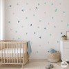 Vinilos efecto pintado Triángulos Mint | Decoración infantil pared