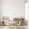 Painted-effect wall stickers – Jungle triangle design in natural tones – Kids’ and teen room décor