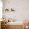 85 estrelles mandarina per a decoració infantil | Vinil de paret efecte pintat