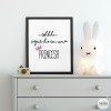 Làmina decorativa infantil - Shhh ... aquí dorm una princesa
