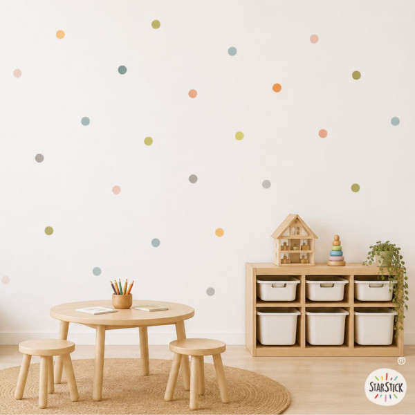 Decoración infantil - Vinilo confetis Nature