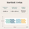Triángulos combinación Azul - Decoración habitaciones infantiles