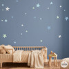 85 estrellas Mint. Vinilos decorativos para bebé