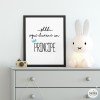 Children's decorative print - "Shhh... a prince sleeps here".