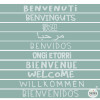 Vinilos para escaleras - Bienvenidos multi idioma
