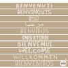 Vinilos para escaleras - Bienvenidos multi idioma