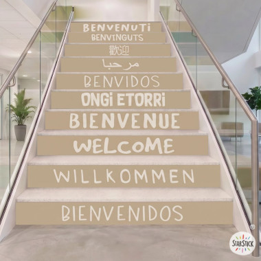 Elige color - Vinilos para escaleras – Bienvenidos en varios idiomas