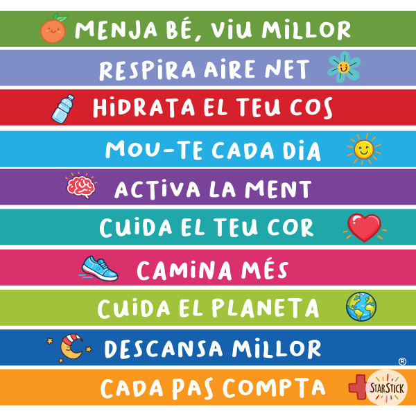 Vinils per a escales de centres de salut | Cada pas compta