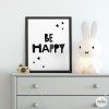Làmina decorativa - Be happy - Estrelles
