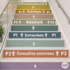 Custom stair stickers with signage | Customize texts and colors