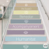 Humanity | Self-adhesive stair stickers for healthcare centers