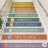 Decorative stair stickers for hospitals | Your health starts here