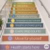Stickers décoratifs pour escaliers d’hôpitaux | Votre santé commence ici
