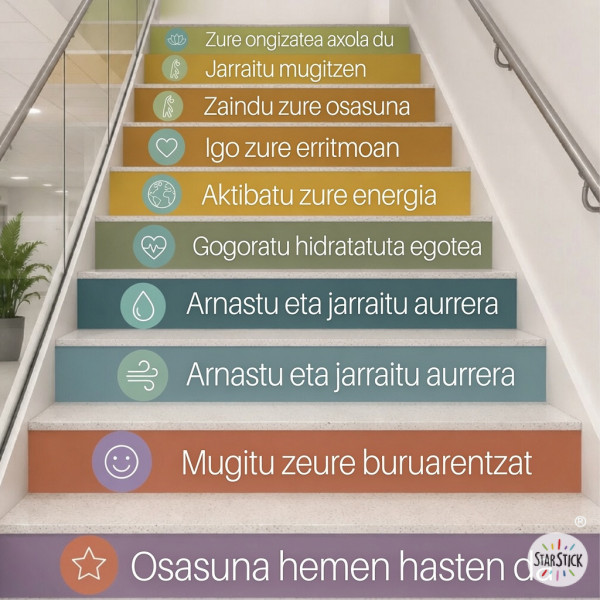 Vinils decoratius per a escales d’hospitals | La teva salut comença aquí
