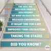 Stickers pour escaliers dans les centres de santé – Bienfaits de monter les escaliers