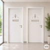 Autocollants en vinyle pour toilettes | Stickers personnalisables pour salle de bain