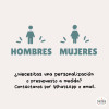 WC signage stickers | Customizable restroom decals