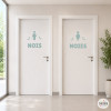 Autocollants en vinyle pour toilettes | Stickers personnalisables pour salle de bain