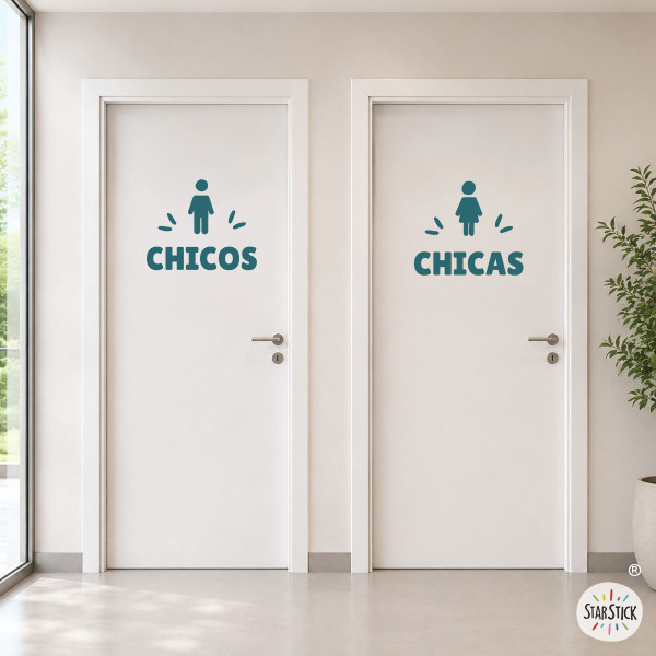 Vinils per senyalitzar WC | Adhesius personalitzables per a banys