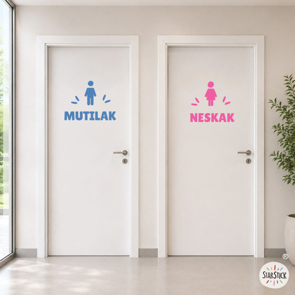 Autocollants en vinyle pour toilettes | Stickers personnalisables pour salle de bain