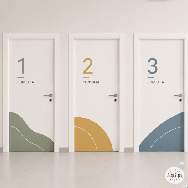 Signalétique et décoration de portes d’espaces publics | Style ZEN