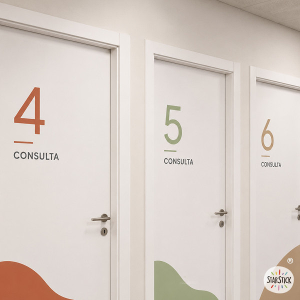 Signalétique et décoration de portes d’espaces publics | Style ZEN