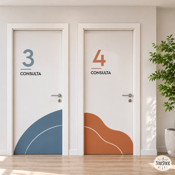 Signalétique et décoration de portes d’espaces publics | Style ZEN